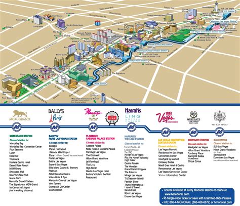 las vegas casino map